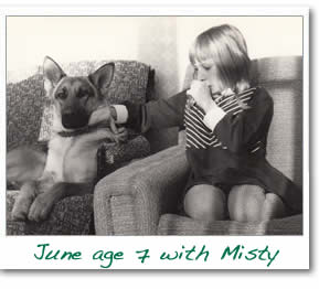 June aged 6 and Misty